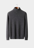 Pure Cashmere Dark Gray Essential Rollneck