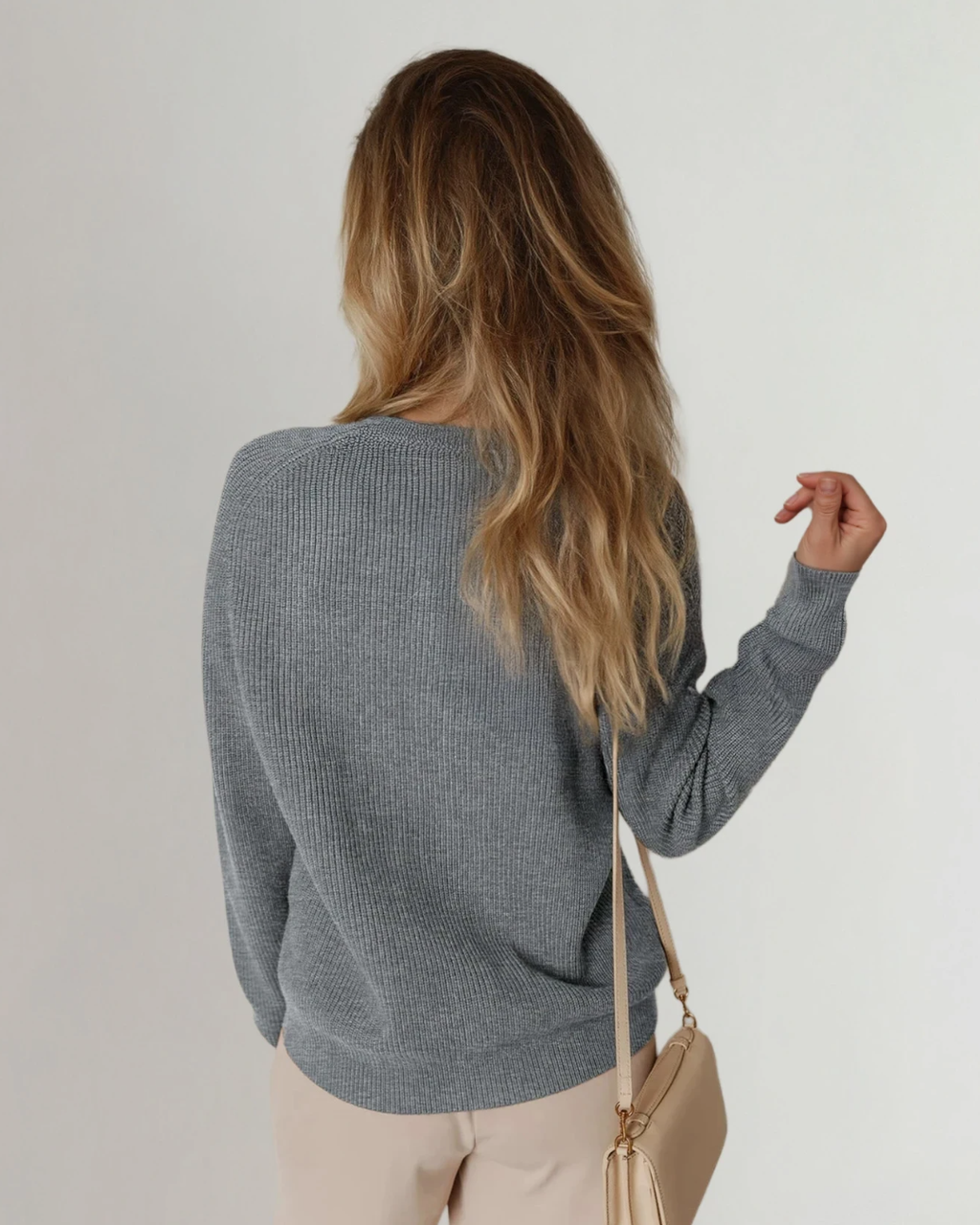 Quinn Chunky Buttoned Front Round Neck Cardigan Sweater | Dropship