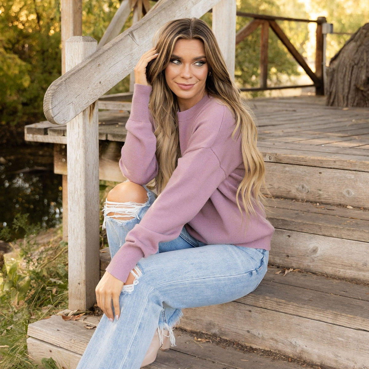 Camilla Sweater - Dusty Plum